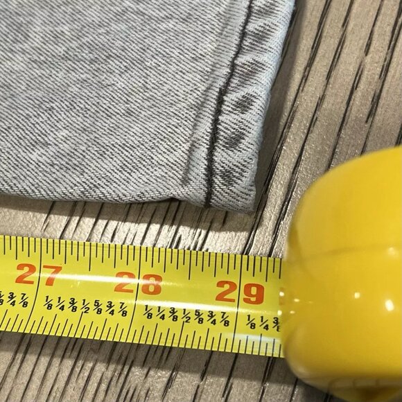 LEVI'S 501 S Men's Jeans Grey Skinny Straight Leg‎ Button Fly Vintage Wash 25X29 - Picture 13 of 15